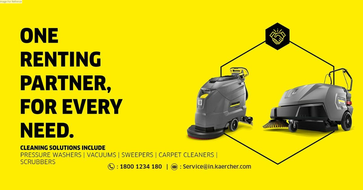 Global leader in Cleaning Solutions, Kärcher, offers world-class top-quality machines on rent